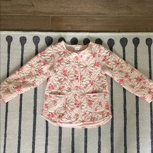 cupcakes & cashmere Pink Floral Kids Puffer Jacket